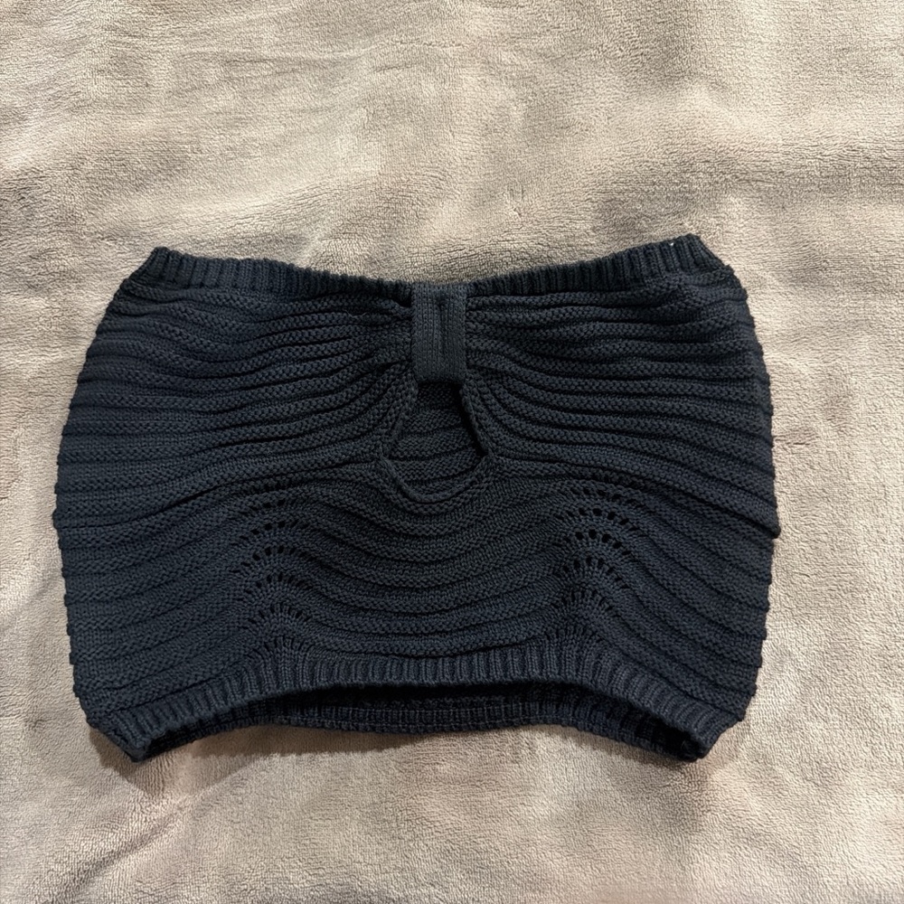 Black Knit Tube Top never worn
